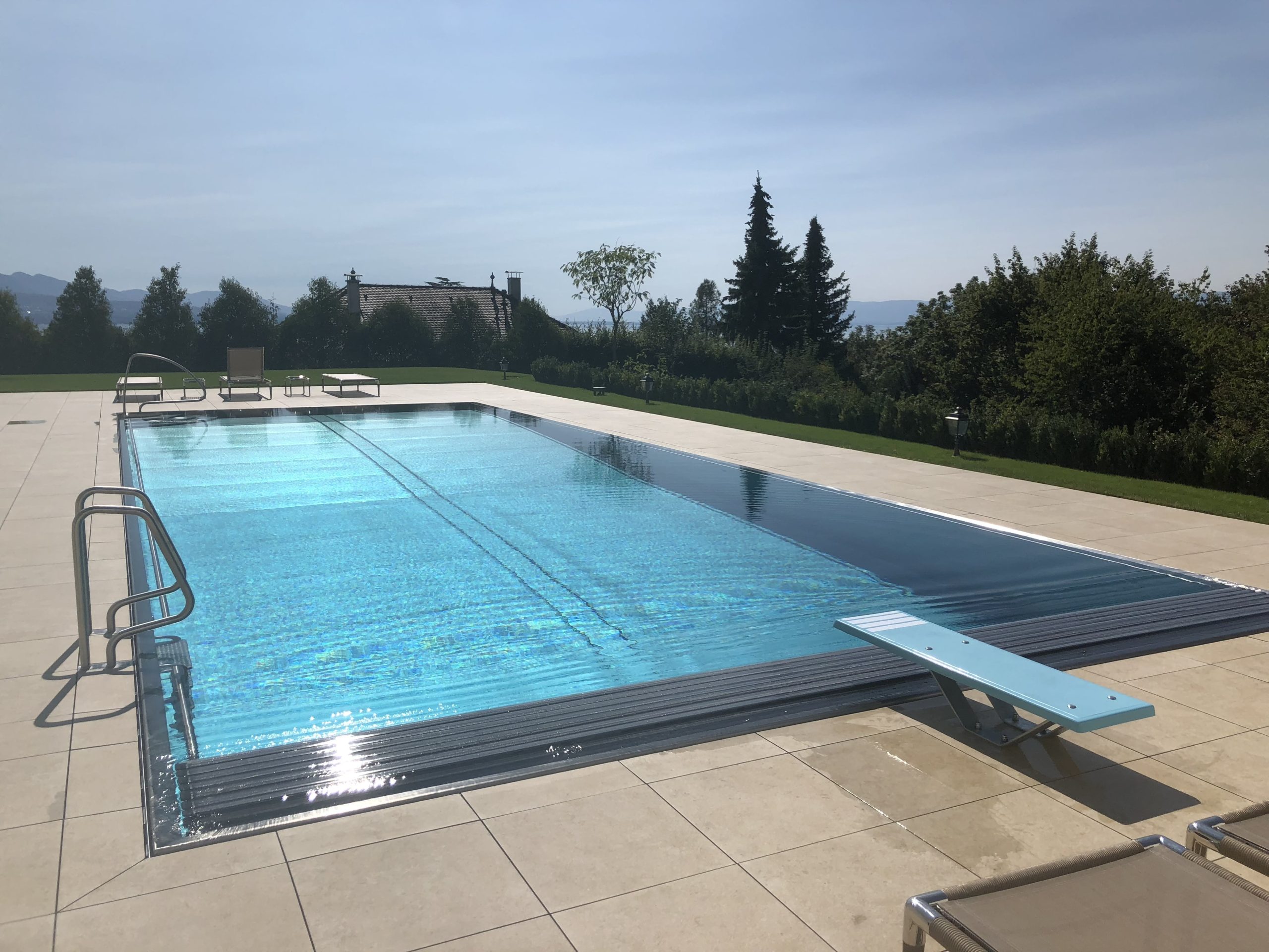 Aquapure Accueil Pres piscine Inox